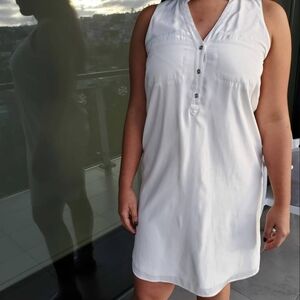 Express White Collared Dress